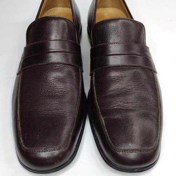 Cole Haan Nike Air Men\'s Brown Leather Office Penny Slip On Loafers Size 11.5 main image 7